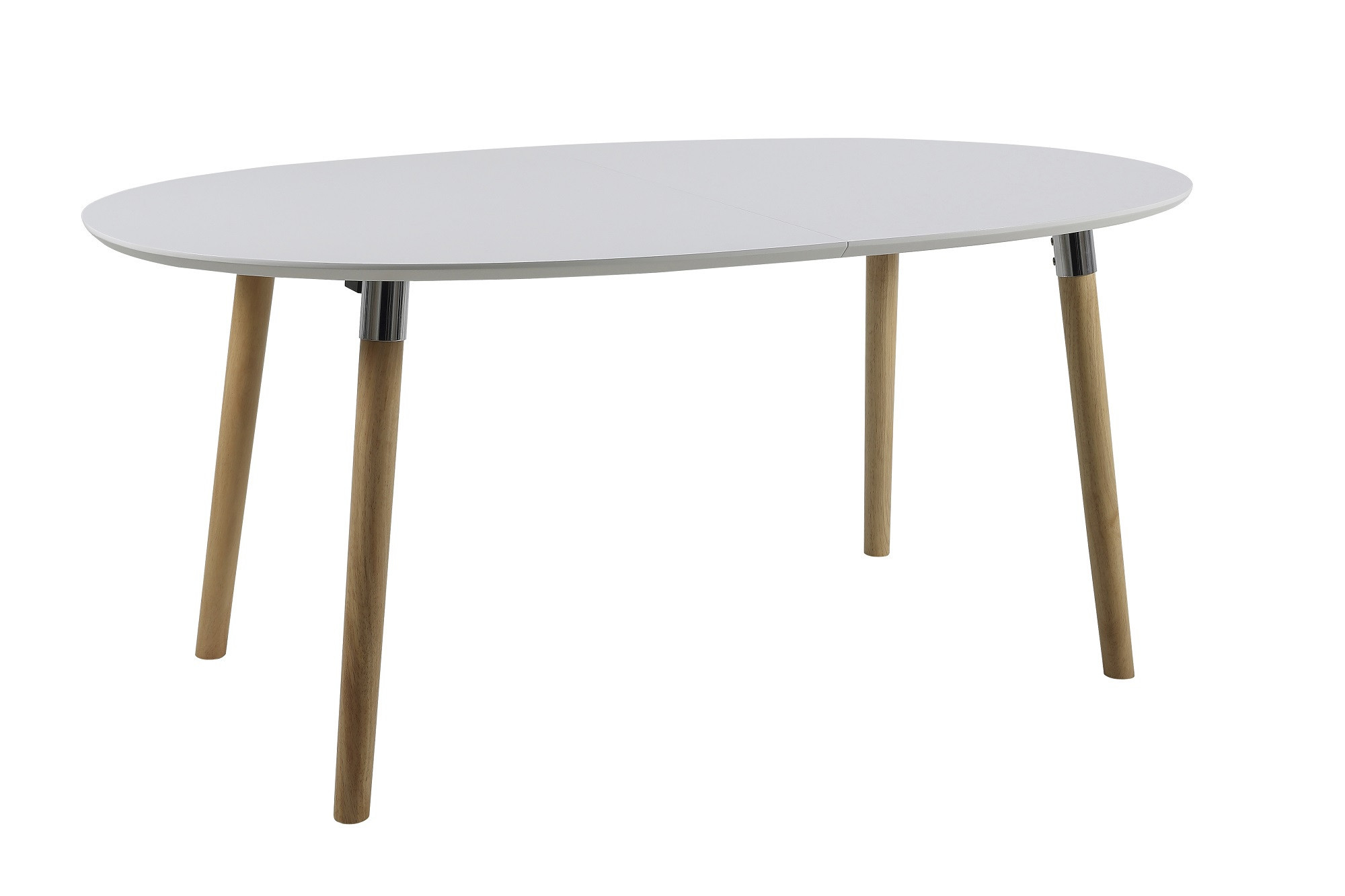 Table Extensible De Style Scandinave Blanc Et Bois Hellin