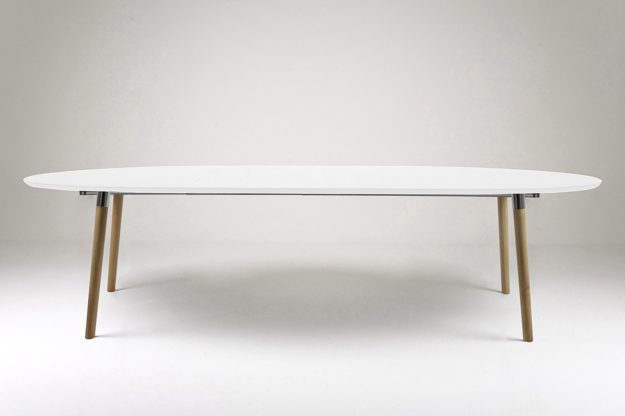 Table Extensible De Style Scandinave Blanc Et Bois Hellin