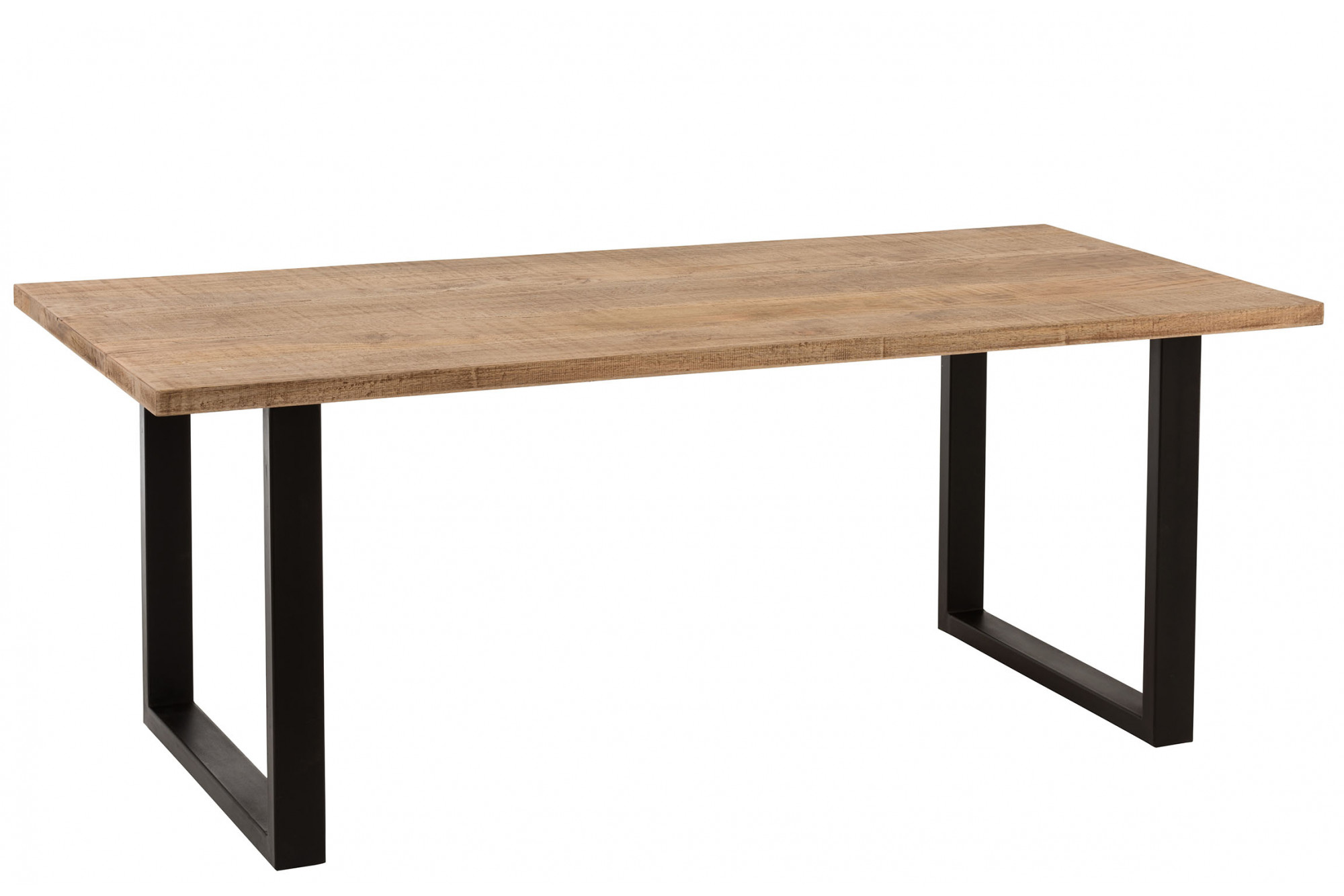 Table de salle à manger en bois avec piétement en métal - Hellin