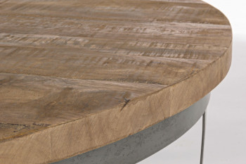 Table basse en bois et métal - COSTALE