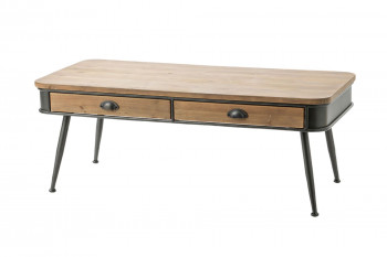 Table basse en bois et métal - BILBAO