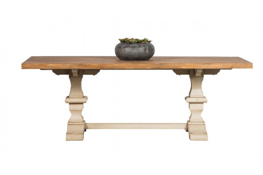 Table rectangulaire en bois piétement poutre L220 - CAPUCINE