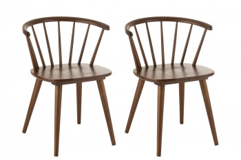 Chaises vintage en bois lot de deux
