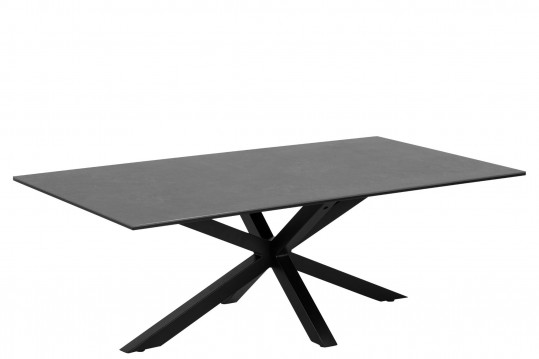 Table basse rectangulaire en céramique et métal L130 - CHIPRE