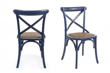 Chaise bistrot en rotin (lot de 2) - ESTAMINET