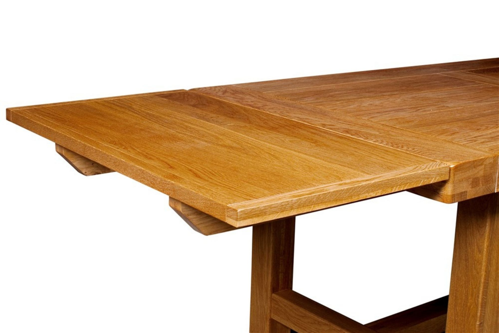 Table rectangulaire avec allonges en chêne massif référence BLM