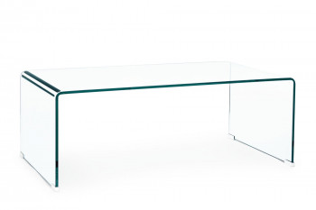 Table basse rectangulaire contemporaine en verre L120 - IDORA