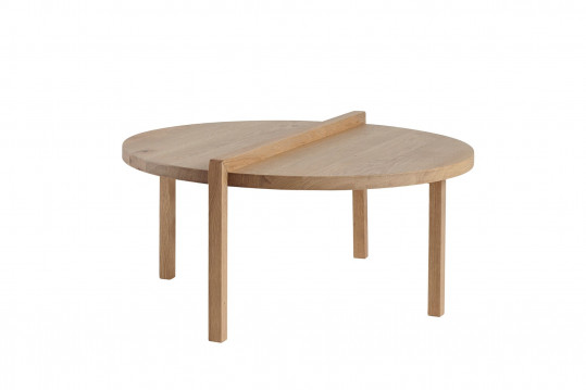 table ronde en bois naturel