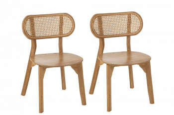 Chaise contemporaine de haute qualité en bois et tissu ou cuir LIVONI chez  KSL LIVING