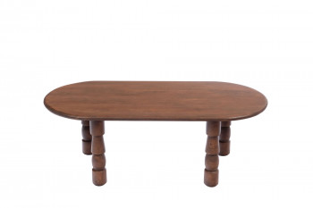 Table basse ovale en bois style ethnique L115 - RUNDU