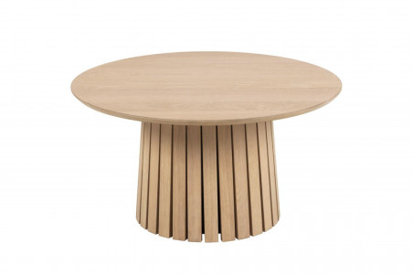 Table basse ronde avec pied central