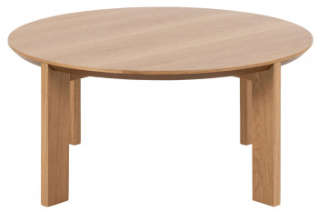 Table basse ronde en bois D90 - MAX