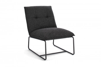 Fauteuil lounge en tissu et en métal - GUNTHER