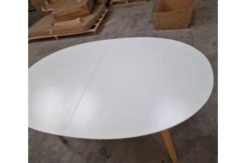 OCCASION Table de salle à manger ovale extensible L170/270 - SVEN