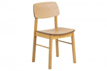 Chaises de salle à manger en bois naturel (lot de 2) - IZIA