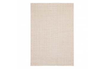 Tapis rectangulaire de salon beige 200x290 - DUNE