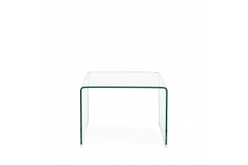Table basse carrée contemporaine en verre L60 - IDORA