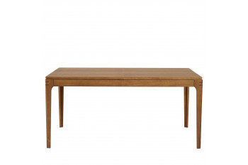 Table rectangulaire extensible en bois finition noyer L160/234 10 places - BONIE