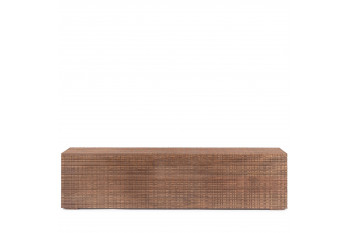 Table basse ou banc en bois de manguier marqueté L140 - BLAS