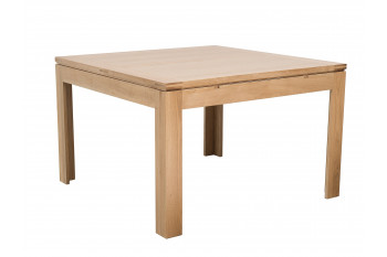 Table carrée extensible bois chêne clair massif L140/200 - BOSTON