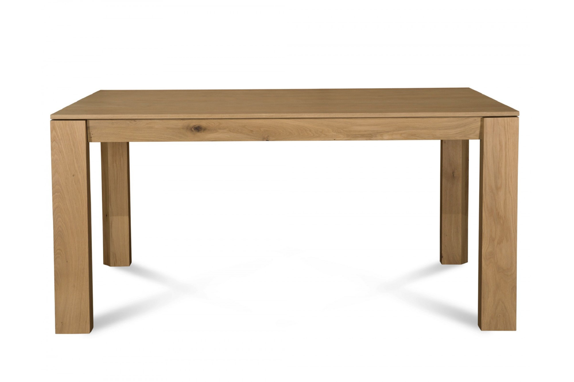 Table rectangulaire extensible en bois massif : 6 personnes