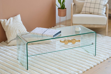 Table basse verre